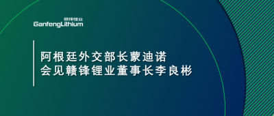 阿根廷外交部长蒙迪诺会见壹定发锂业董事长李良彬