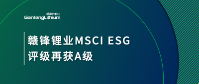 壹定发锂业MSCI ESG评级再获A级，，，，，，多项要害指标体现突出